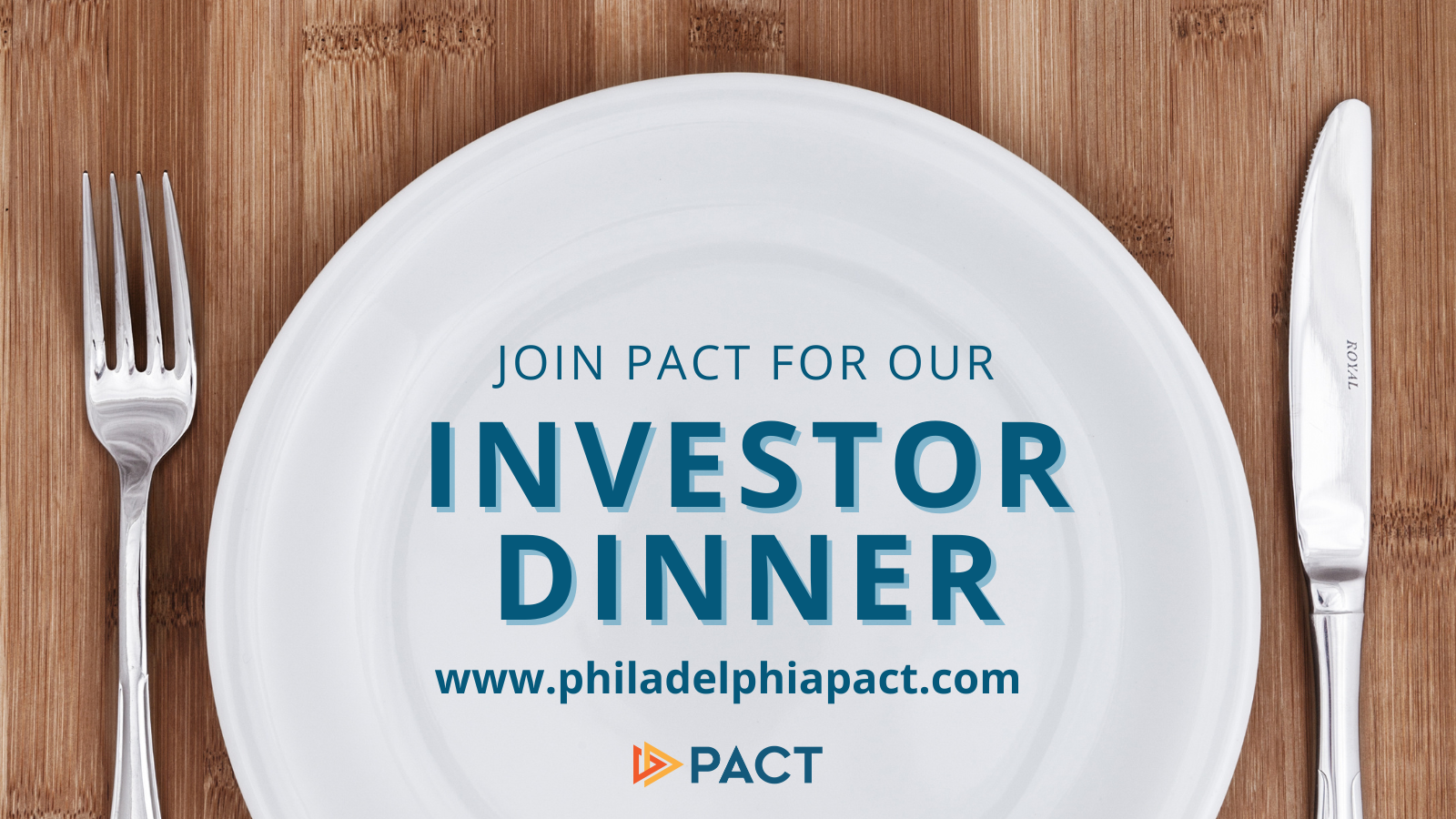 Image sharing information regarding the PACT Investor Dinner
