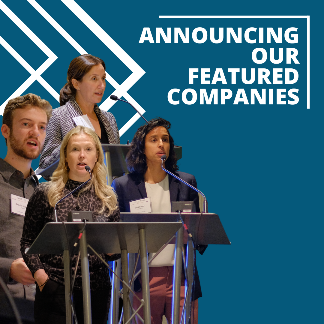 Image celebrating and announcing the Featured Companies at the 2022 Capital Conference