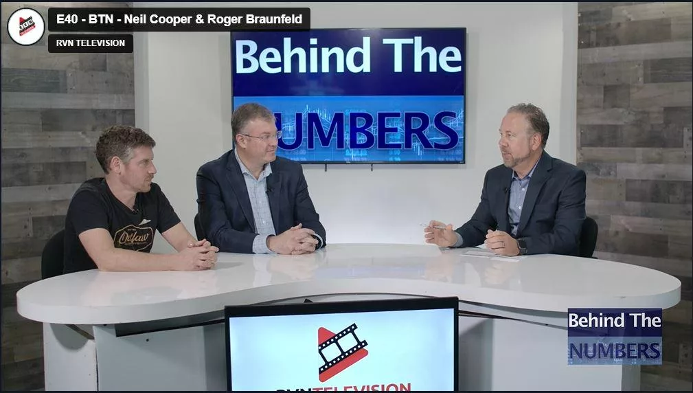 Roger Braunfeld and Neil Cooper - With Dave Bookbinder - on Behind the Numbers TV Show